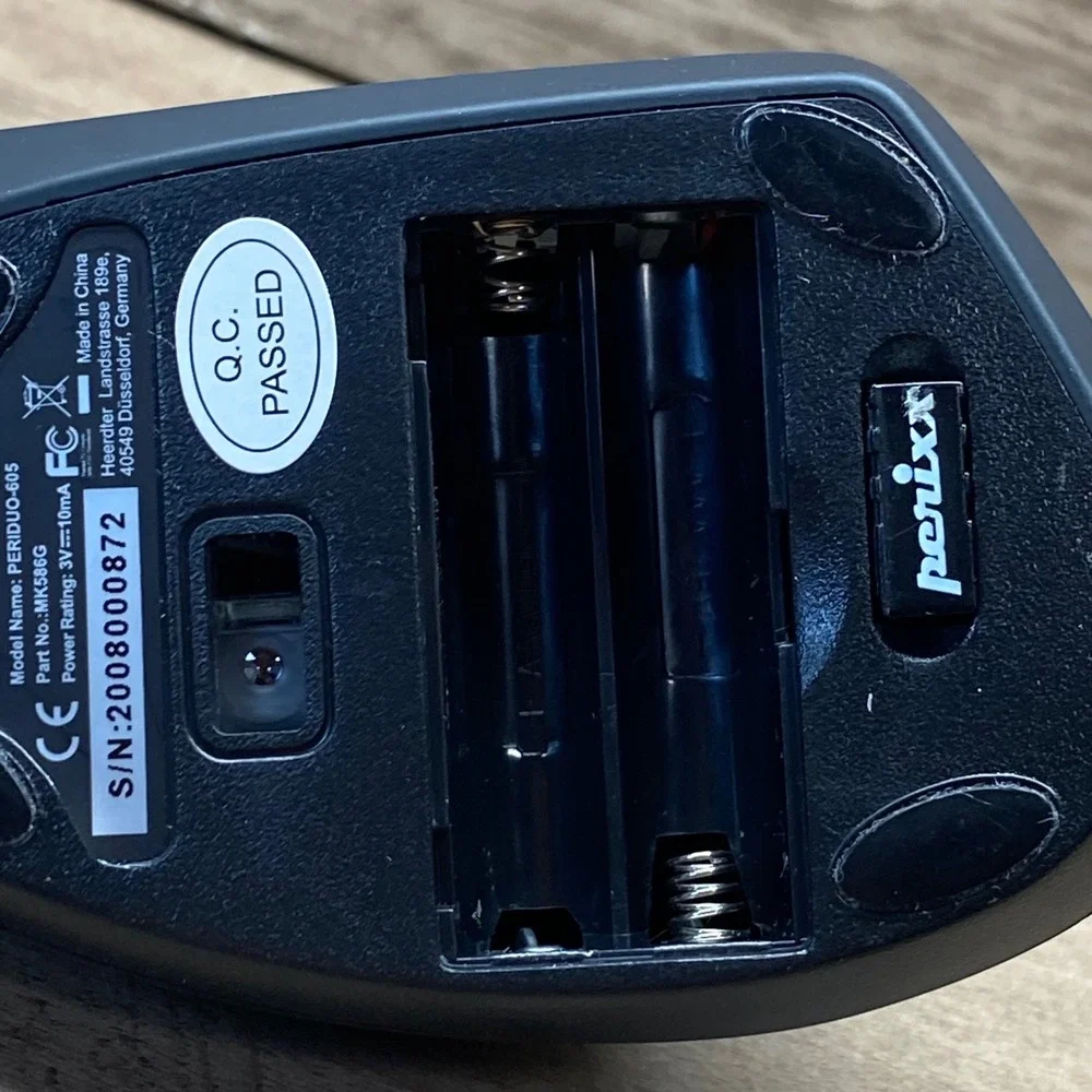 Perixx PERIMICE-605 Wireless Vertical Ergonomic Mouse Black PERIDUO-605 MK586G